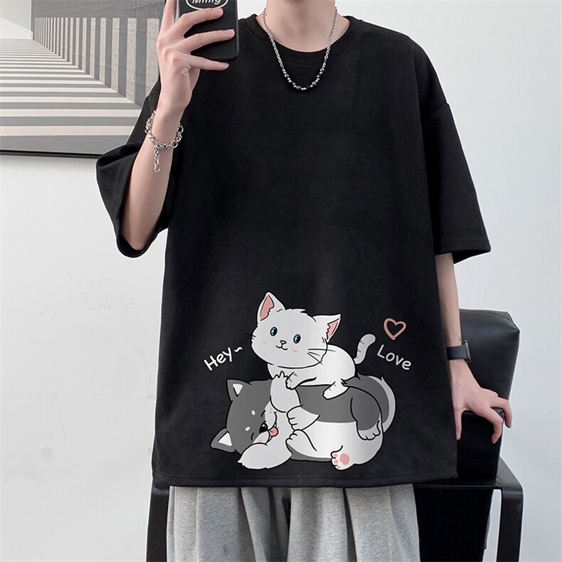 麂皮绒短袖t恤男大码半袖男JD82300-P25,男装T恤,电商A040