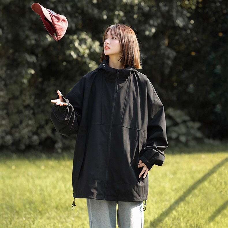 815A-MJ78382-65特秋冬装新款工装服三防冲锋衣外套夹克女模,男装夹克,星座815A