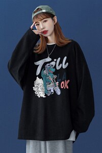 ！2023春季新品潮流行恐龙Fashion长袖T恤潮  T115 P25控38图片