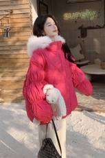 现货！高品质！上了就卖！真狐狸毛90鹅绒2C212-G13-P550-K668，女装羽绒服，2C212