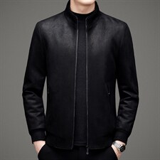 2023年男士秋季新款长袖立领茄克中年男士休闲夹克MNSA82151-P225图片