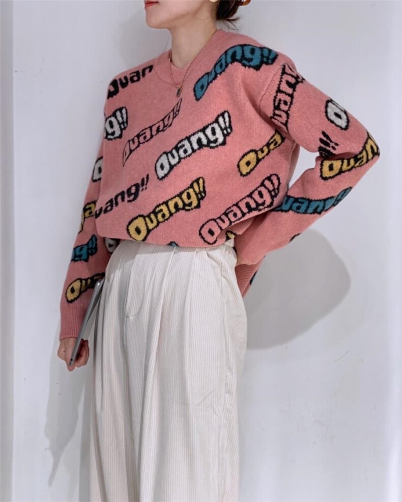 套头毛衣，女装针织衫/毛衣，驿谷