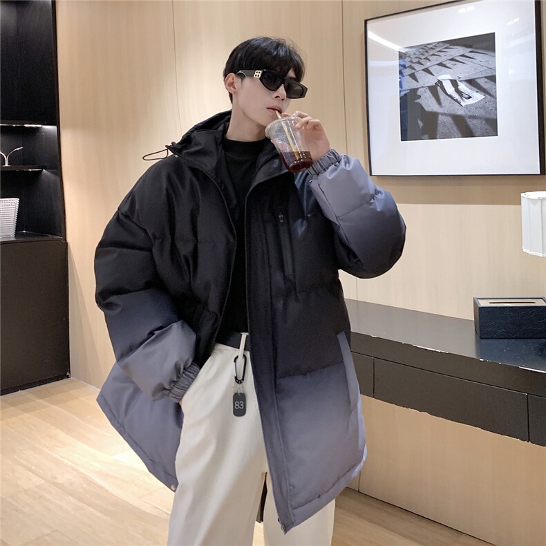 港风防水渐变色冲锋衣棉衣男成分:聚酯纤维MY77095P120控168，男装夹克，星座227-7