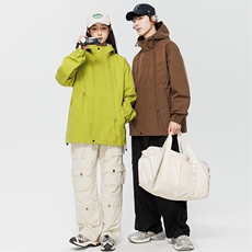 秋季新款情侣户外冲锋衣登山连帽夹克休闲运动外套上衣男JK908P58，男装夹克，电商B226