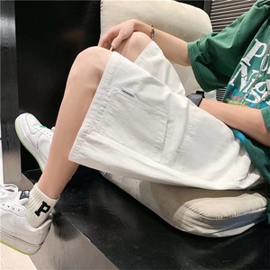 韩版百搭潮流工装休闲裤夏季新款宽松百搭直筒五分裤 K3251-P30图片