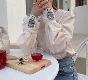 秋季订单款袖子刺绣套头衫，其它，新袖