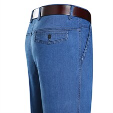 K8821钱塘2020-2秋冬新款厚款中年男士商务休闲百搭牛仔裤P65，男装牛仔裤，钱塘207-2