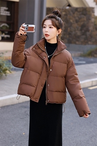新标90白鸭绒加厚小个子短款羽绒服面包服图片