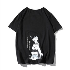 2021夏季新日系大码男网格风卡通印花T恤短袖T1005-P25图案已注册，男装T恤，电商A001