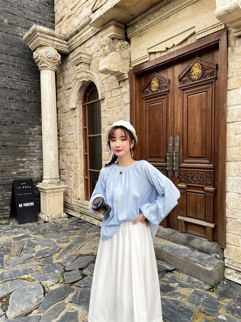 圆领宽松小衫，其它，Balance Studio