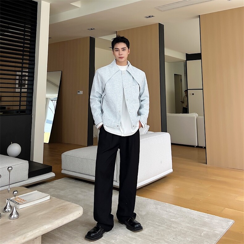 秋季新款领片延伸飞行员夹克男士棒球服A345-283-P130,男装夹克,电商A345