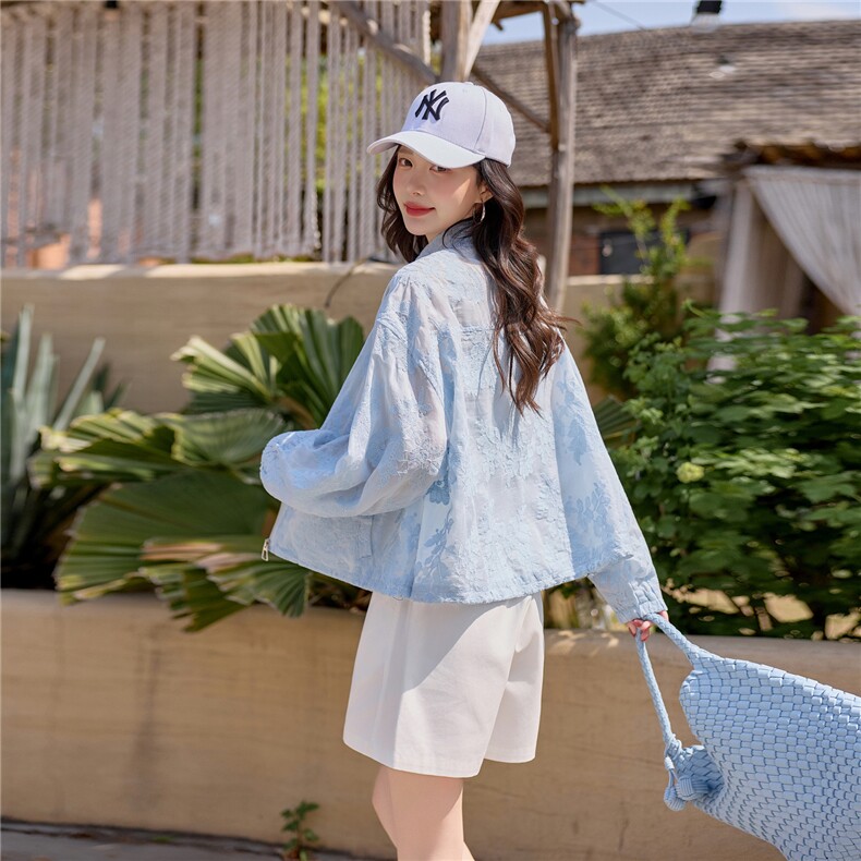 2026夏季新款女刺绣蕾丝透气防晒衣外套上衣,女装防晒衣,可可小西