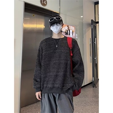 春秋季男士长袖t恤衫男装宽松韩版条纹体恤打底衫衣服ST713-P40，男装T恤，星座412-3