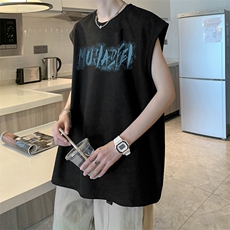 量大优可提供视频2024夏美式麂皮绒背心HD019-1-BP2452-P18，男装背心/马甲，电商019-1