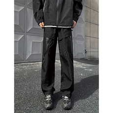 8XL-M拼接PU皮冲锋裤男特大码防风防水登山工装裤KZ016P53加绒63，男装工装外套，电商B312