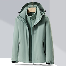 纯色户外冲锋衣男三合一可拆卸登山服外套A068-QYJK05-TP108，男装夹克，电商A068