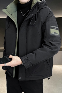 店主风 2025年连帽重工机能加厚保暖潮流羽绒服男YR6033-P215图片