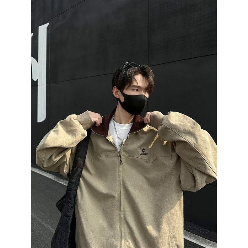 洗水新春季拼接翻领飞行服外套男SN3557-P88,男装夹克,星座1109-3