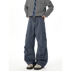 6143-秋冬现货高品褶位工装100棉休闲裤(P65X108)4，男装休闲裤，电商C315