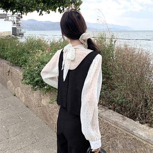 春装新款 大量现货！波点衬衫牛仔三件套2C133-8915-P175-K248图片