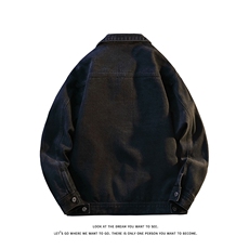 牛仔外套宽松大码简约休闲百搭潮流水洗牛仔衣夹克J7009-特价68，男装夹克，电商A007