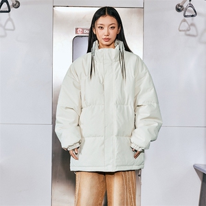 现货 抖音得物可供视频 冬季三防加厚羽绒棉衣外套面包棉服WM1266图片