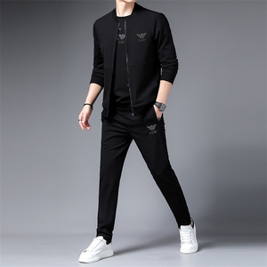 SA9609-3钱塘2020-2中青年男士新款时尚休闲百搭卫衣套装P240图片