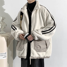 冬款学生加绒立领棉服羊羔绒个性棉衣外套男女8339-P125控价178，男装棉衣，电商A441-1