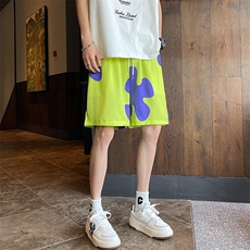 高腰潮夏季文艺五分裤百搭潮流青春流行男时尚气质ins，男装休闲裤，星座716-3