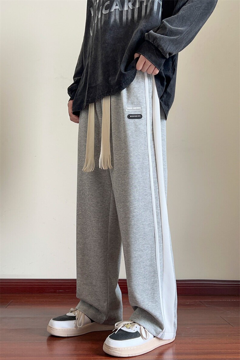 青少年休闲卫裤潮牌经典条纹运动直筒裤子XZ301b-2-332-Z特P32,男装休闲裤,星座301B-2（原A443-1）