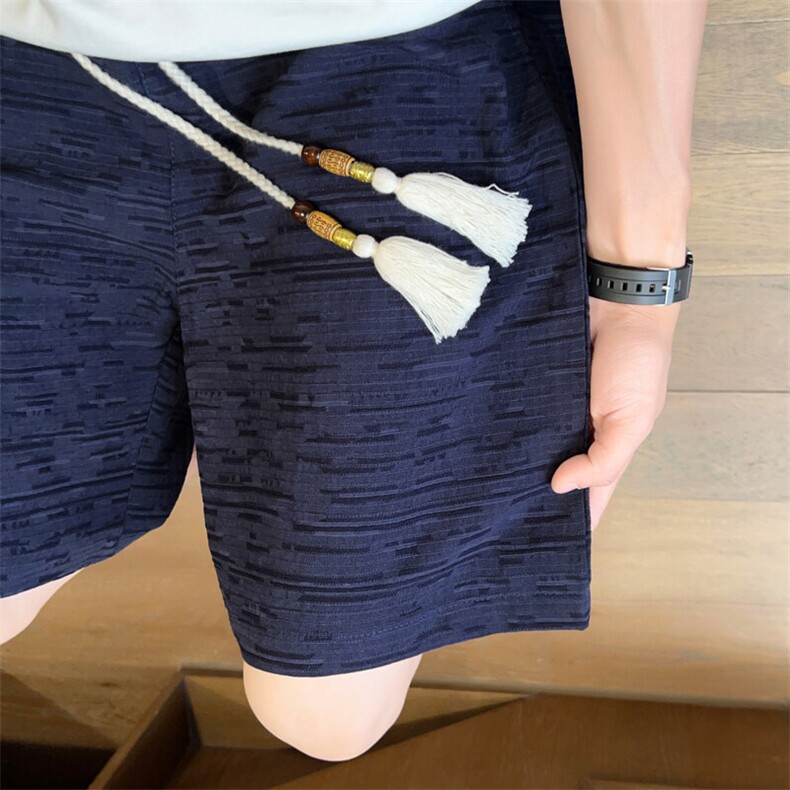 夏季纯棉男士五分裤直筒宽松短裤纯色休闲裤运动A266-KZ883-P40图片