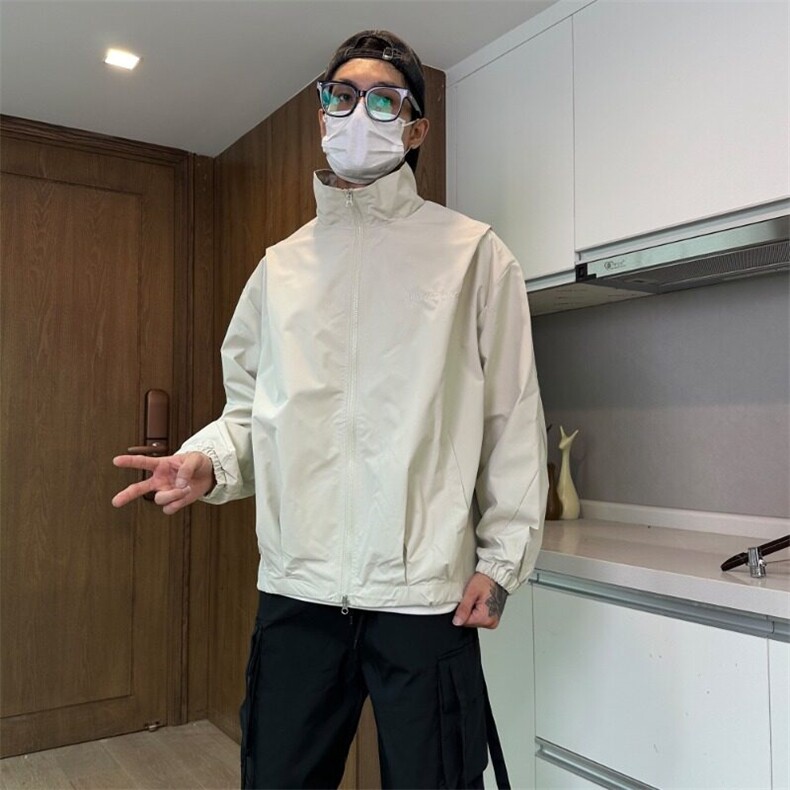 潮牌复古新款棉服宽松机能风夹克情侣户外休闲百搭痞帅外套冲锋衣,男装夹克,星座506A