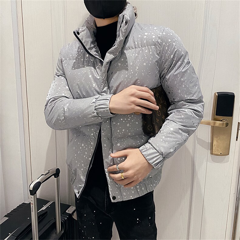 312A-5-602-P128 冬季社会小伙立领棉衣韩版潮流棉服A图片