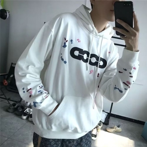 男士卫衣春秋款韩版潮流百搭宽松秋帅气连帽冬装上衣服WYM187P49