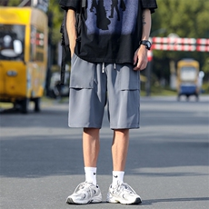 休闲西装短裤男夏季宽松男士五分裤冰丝直筒中裤沙滩裤D512/P40，男装休闲裤，星座206（原A221）