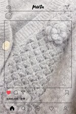 新款现货，好看绣花开衫灰白两个色，其它，CHERRY·印