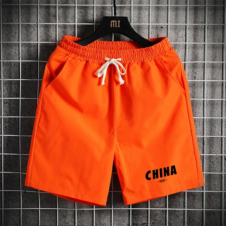 DK39248-P15港风休闲短裤男士大码运动五分裤男中裤男马裤网格,男装休闲裤,电商A040A
