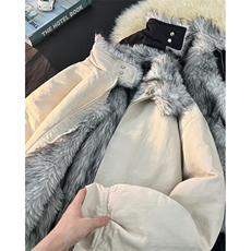 复古做旧座山雕加厚棉服男女宽松解构磨毛毛领立领外套M8892，男装棉衣，星座1116A（原606A-3）