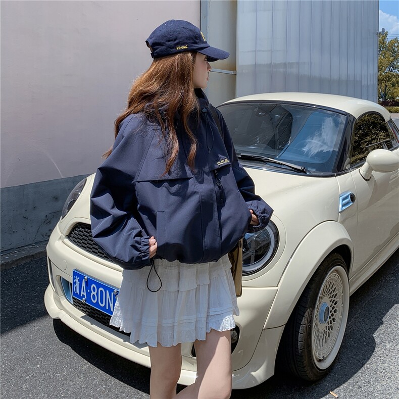 新款秋季休闲时尚带帽外套2C098-9037P165K238,女装短外套,2C098