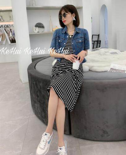 【现货】夏款短款牛仔上衣吊带连衣裙，女装背心吊带，珂 慧