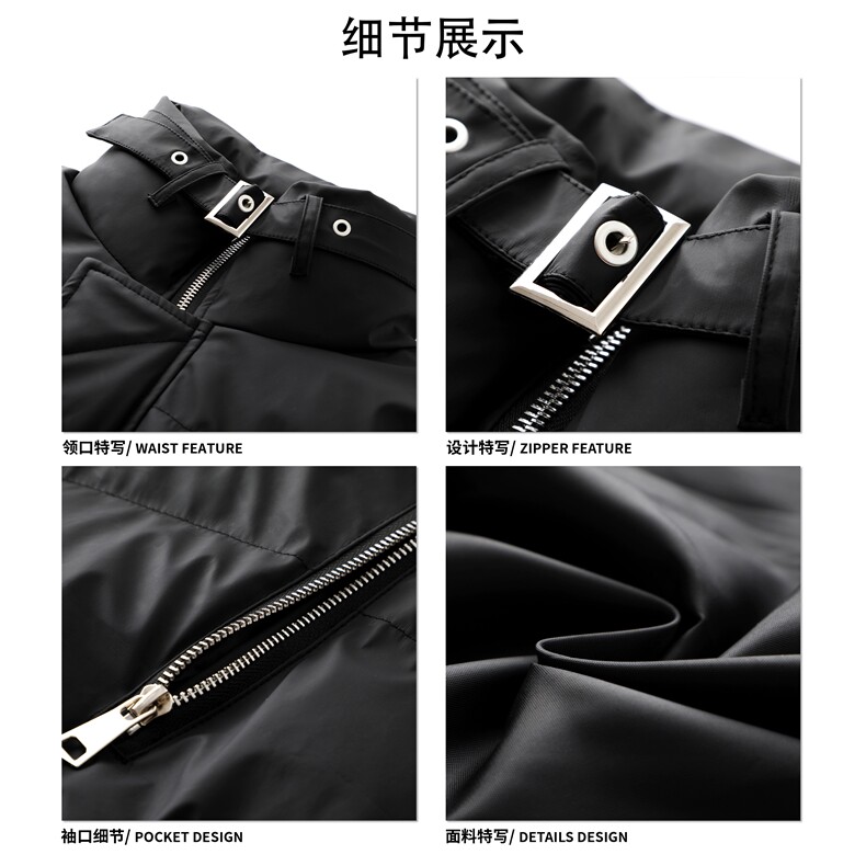 秋冬个性款立体裁剪休闲棉衣舒适短款时髦街头上衣外套HY875P95,男装棉衣,电商A102B