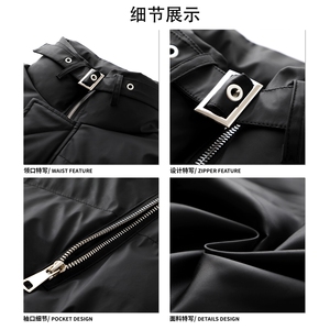 秋冬个性款立体裁剪休闲棉衣舒适短款时髦街头上衣外套HY875P95图片