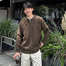 【现货】DY291-批65新款高质量北极绒开衫毛衣，男装针织衫/毛衣，星座603-2