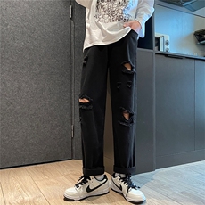 k701-p48-控68M-5XL美式高阶黄泥拉链宽松大码牛仔裤cityboy，男装牛仔裤，星座116