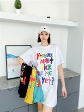 时尚休闲潮流长款T恤，女装T恤，泽妤