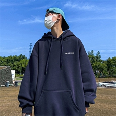 抖音得物供货可提供视频春装重磅美式宽松连帽卫衣DL2351，男装卫衣，电商A486