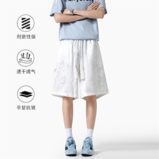 2025年夏季冰丝风龙纹短裤XZ806-DK36007-特p30控58，男装牛仔裤，四季星座806