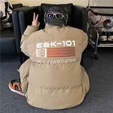 抖音品质秋冬新款潮流印花防寒保暖冲锋棉服MY23402特批70控118，男装棉衣，星座605(原A050)