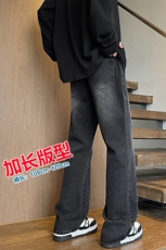春秋加长版裤子男高个子阔腿直筒牛仔裤185cm110直筒长裤KZ005P60，男装牛仔裤，电商B312