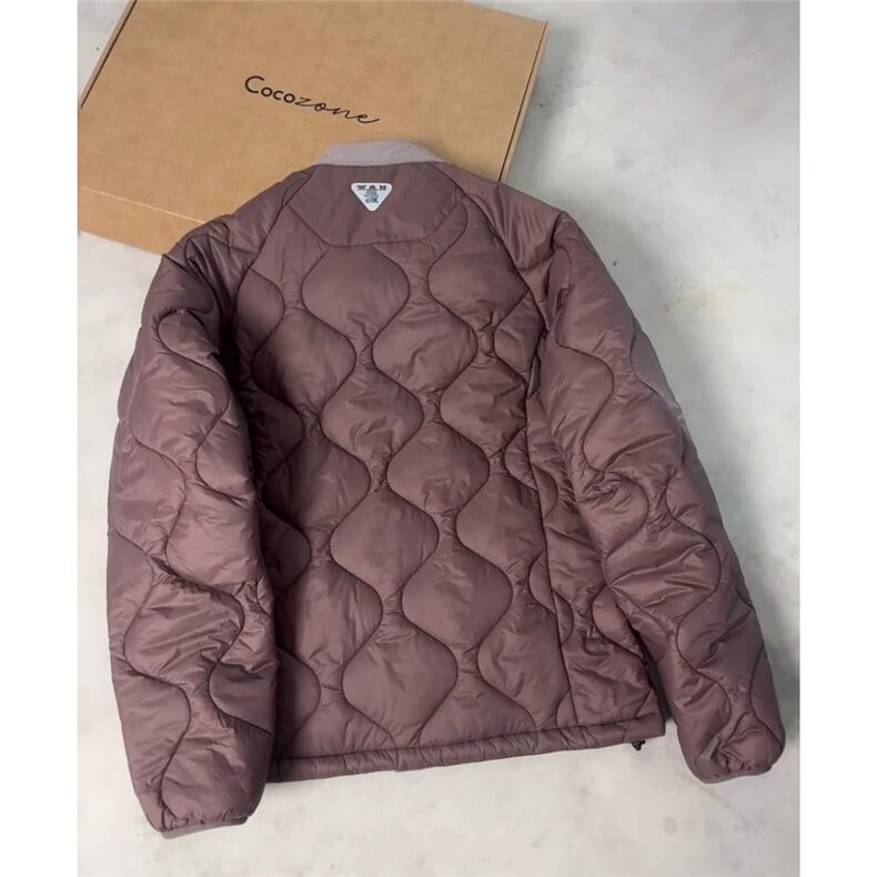 AA2104 P95轻便棉服葫芦格单排扣棉衣外套绗缝内胆防泼水轻薄立领图片